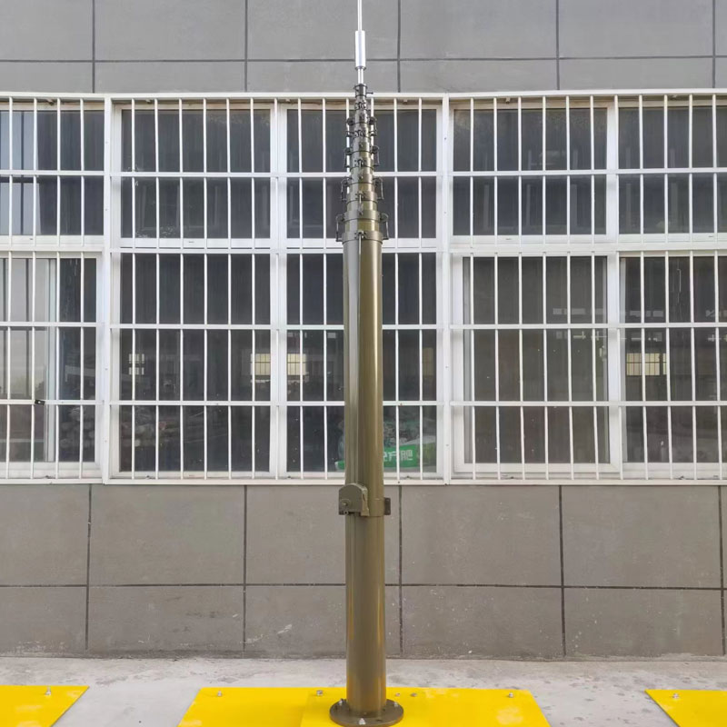 The manual 15m adjustable lightning rod easily responds to lightning threats